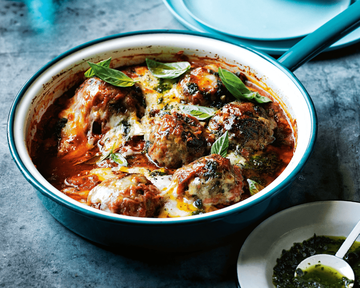 Meatballs with Kale Pesto and Mozzarella: A QuickSavory Dish!
